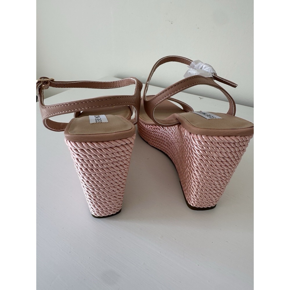 Steve Madden Wedge Sandal Pink And Tan Size 9 - Picture 7 of 8